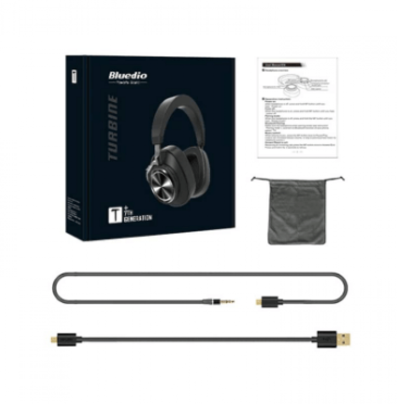Bluedio T7 Plus Smart Bluetooth 5.0 Headphone Active Noise Canceling Headband Wireless Headset