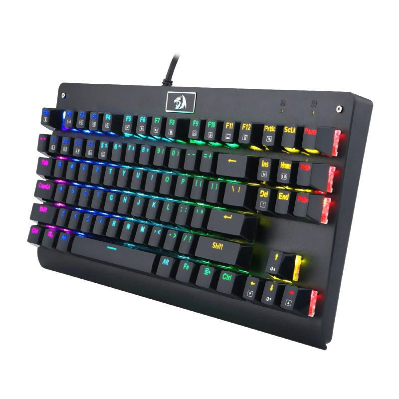 Redragon K568 Rainbow Dark Avenger Mechanical Gaming Keyboard 87 Keys