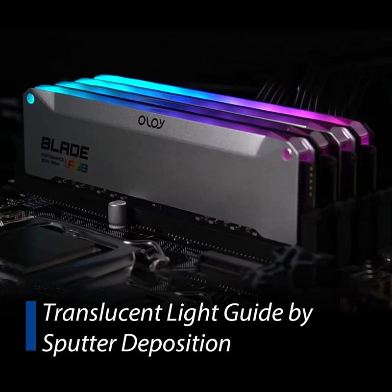 OLOy DDR4 RAM 16GB (2x8GB) Blade Aura Sync RGB 3600 MHz CL18 1.35V 288-Pin Desktop Gaming UDIMM