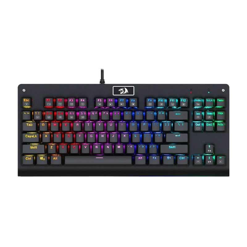 Redragon K568 Rainbow Dark Avenger Mechanical Gaming Keyboard 87 Keys