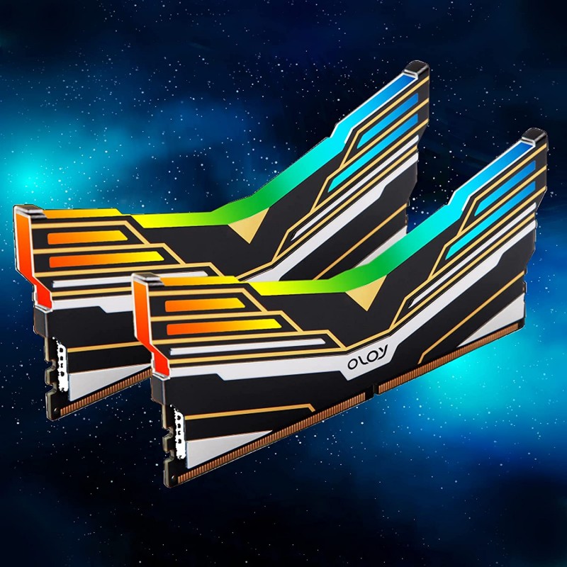 OLOy DDR4 RAM 16GB (2x8GB) Warhawk Aura Sync RGB 3600 MHz CL16 1.35V 288-Pin