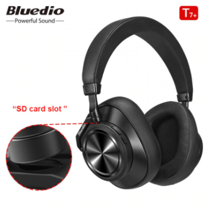 Bluedio T7 Plus Smart Bluetooth 5.0 Headphone Active Noise Canceling Headband Wireless Headset