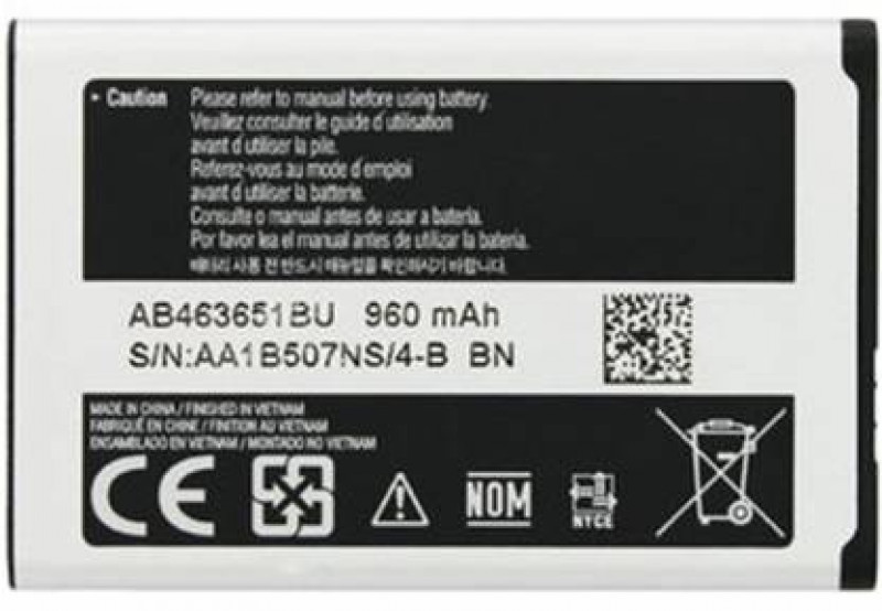 Samsung Galaxy S3650-960mAh Battery