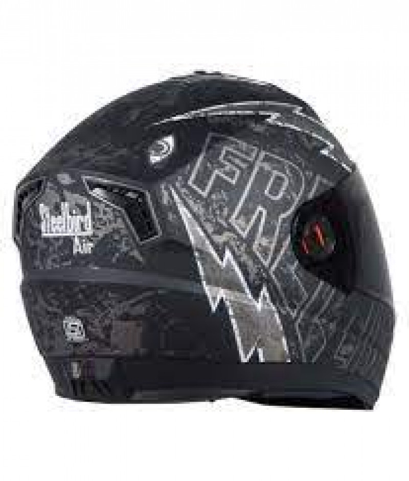 SteelBird Air FreeLive Matt Black & White Smoke Visor Full Helmet