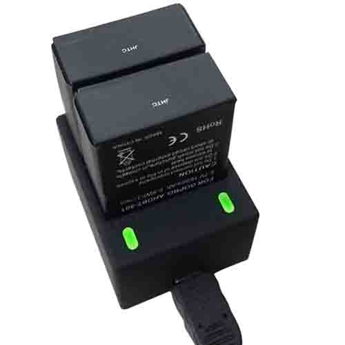 High Quality Super Dual-Slot Action Camera Battery Charger