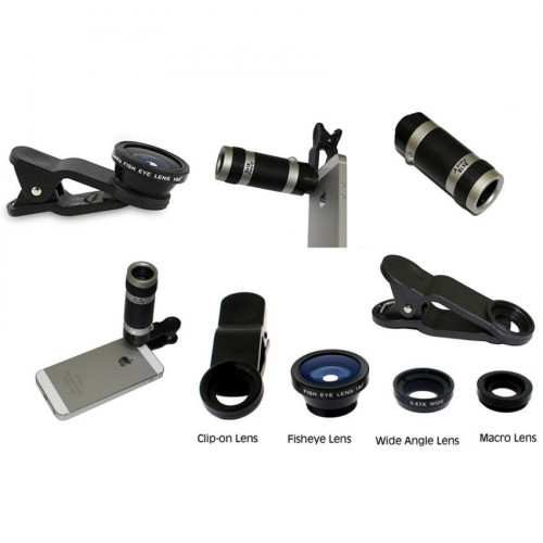 4 In 1 Universal Clip With 8x Telescope Lens