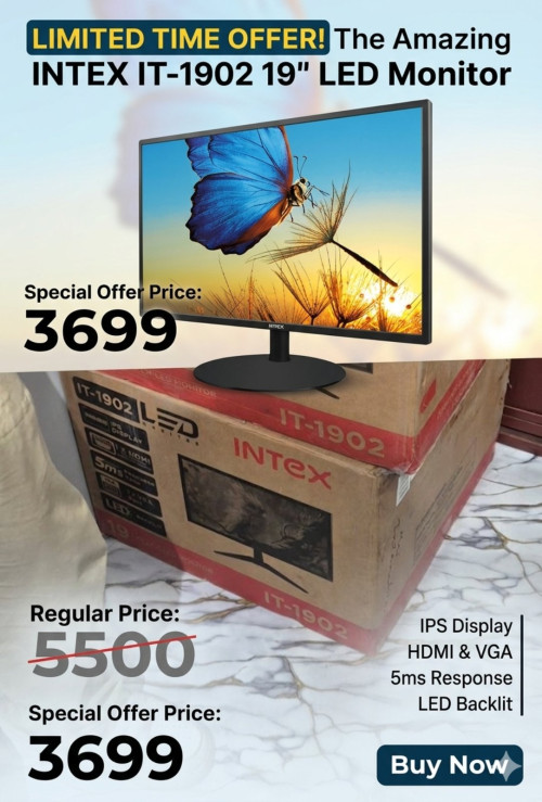 Intex IT-1902 LED Monitor – 19"