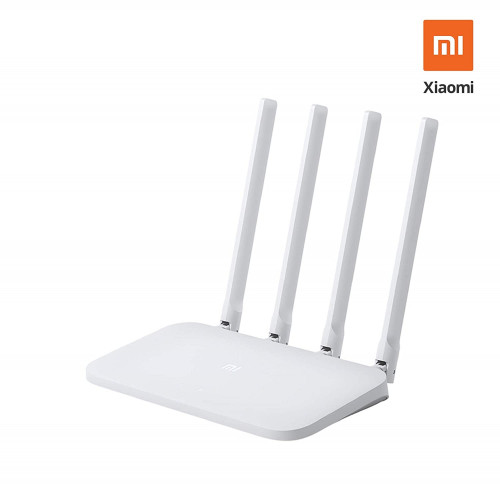 Mi Router 4C (White), 300 Mbps With 4 High-Performance Antenna & App Control