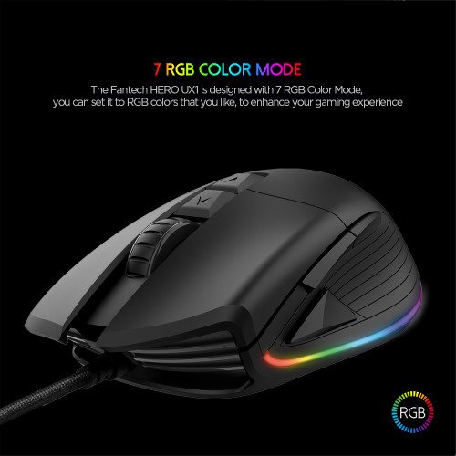 Fantech UX1 Hero Ultimate Macro RGB Gaming Mouse