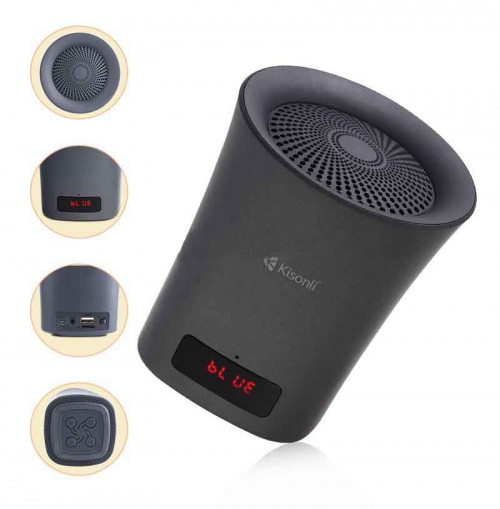 Kinsoli Support SD/TF USB Fm Radio Alarm Clock LED-803 Bluetooth Speaker