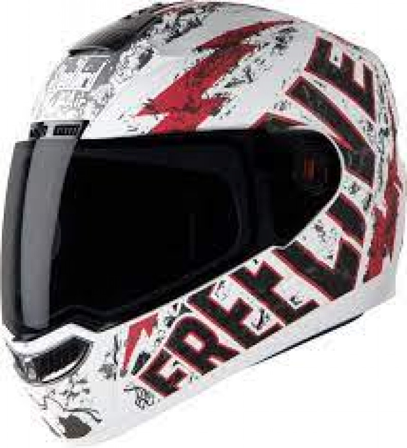 SteelBird Air FreeLive Matt White & Red Smoke Visor Full Helmet