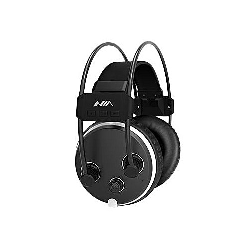 Nia S1000 Hi-Fi Stereo Sound Wireless Bluetooth Bass Headset With Memory Slot And FM Radio
