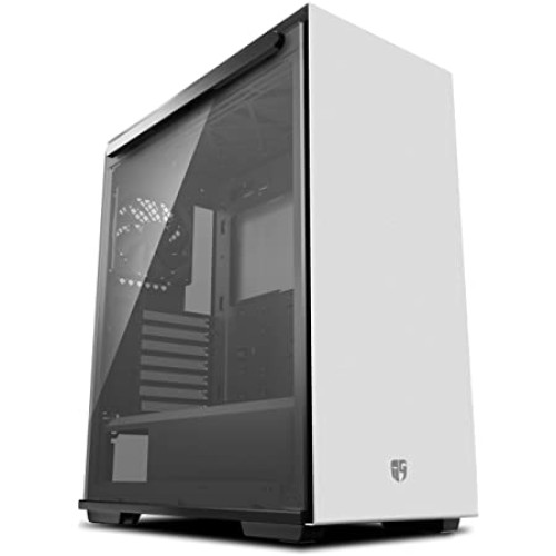 DEEPCOOL Gamer Storm MACUBE 310 White ATX Mid Tower Case Full-Size Magnetic Tempered Glass