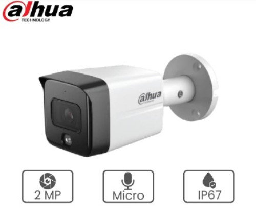 Dahua DH-IPC-HFW1230TC1-A 2MP Bullet Camera With Audio