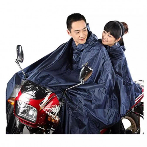 Durable Double Hooded Excellent Quality Raincoat For Bike & Scooter
