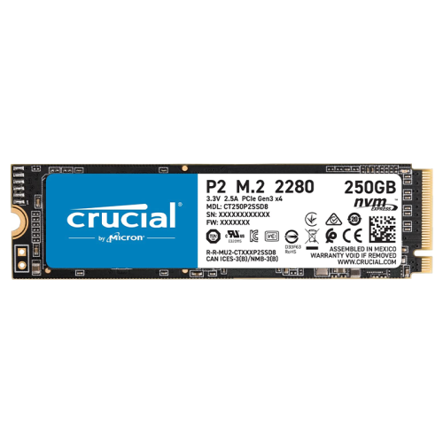 Crucial P2 250GB PCIe M.2 2280 SSD