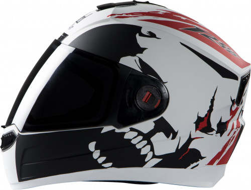 Steelbird Air Beast Glossy White With Red