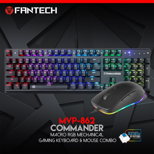Fantech MVP-862 Commander Mechanical Gaming Keyboard And Mouse Combo