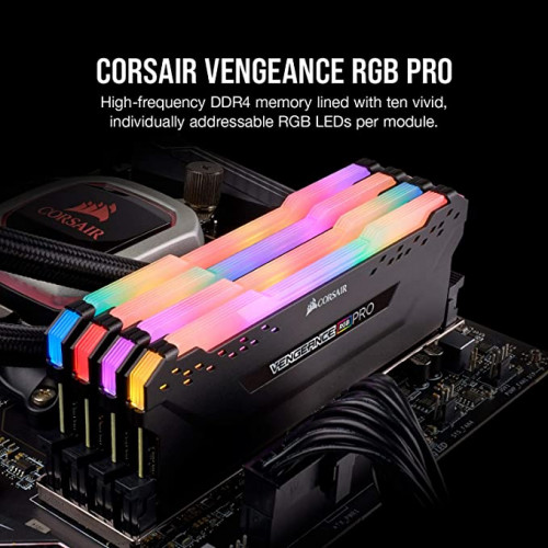 Corsair VENGEANCE® RGB PRO 8GB DDR4 DRAM 3200MHz C16 Memory Kit
