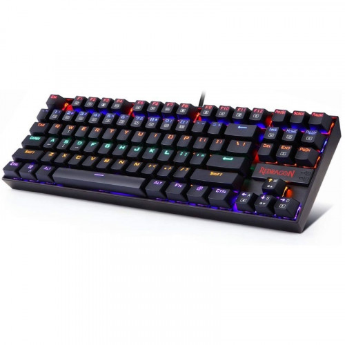 Redragon K552 Mechanical Gaming Keyboard RGB LED Rainbow Backlit Wired Keyboard With Red Switches